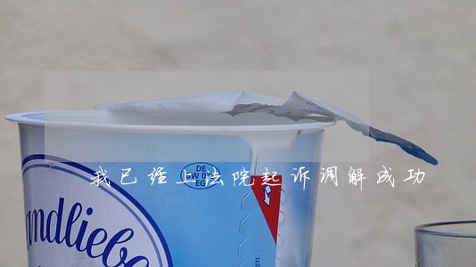 我已经上法院起诉调解成功 我已经上法院起诉调解成功