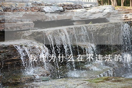 我想为什么在不违法的情况下 我想为什么在不违法的情况下