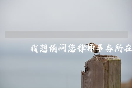 我想请问您律师事务所在哪个位置