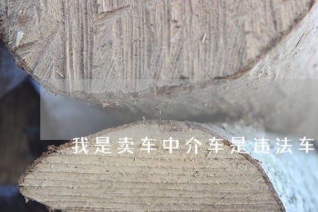 我是卖车中介车是违法车辆 我是卖车中介车是违法车辆