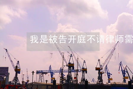 我是被告开庭不请律师需要注意