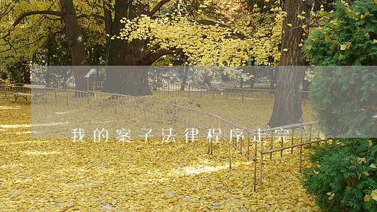 我的案子法律程序走完 我的案子法律程序走完