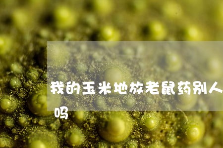 我的玉米地放老鼠药别人的鸡吃宛了我违法吗 我的玉米地放老鼠药别人的鸡吃宛了我违法吗