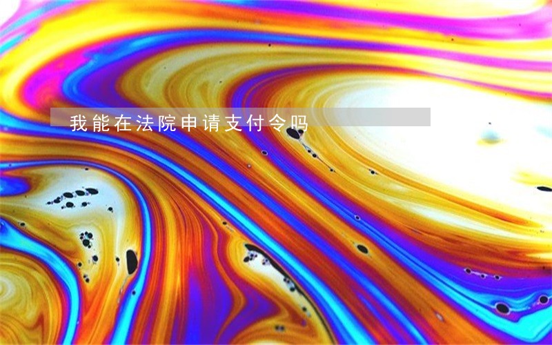 我能在法院申请支付令吗 我能在法院申请支付令吗
