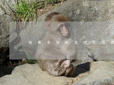 我要求法院支付生活费 我要求法院支付生活费