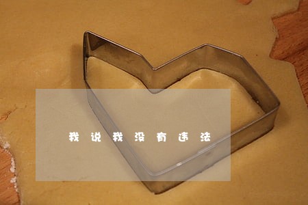 我说我没有违法 我说我没有违法