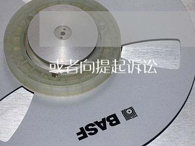 或者向提起诉讼