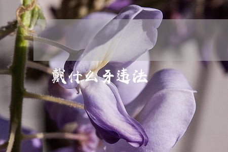 戴什么牙违法 戴什么牙违法