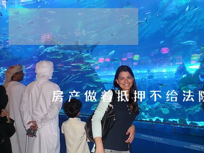 房产做着抵押不给法院怎么处理