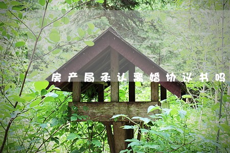 房产局承认离婚协议书吗 房产局承认离婚协议书吗