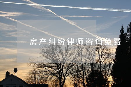 房产纠纷律师咨询免费 房产纠纷律师咨询免费