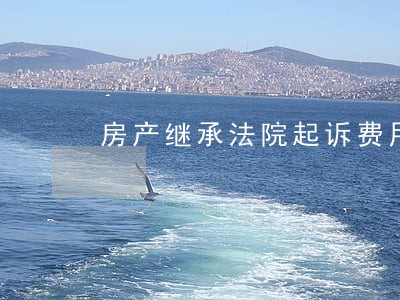 房产继承法院起诉费用 房产继承法院起诉费用