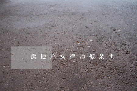 房地产女律师被杀害 房地产女律师被杀害