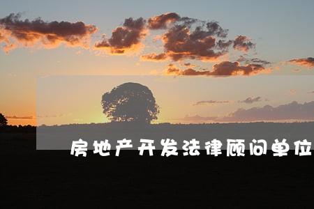 房地产开发法律顾问单位 房地产开发法律顾问单位