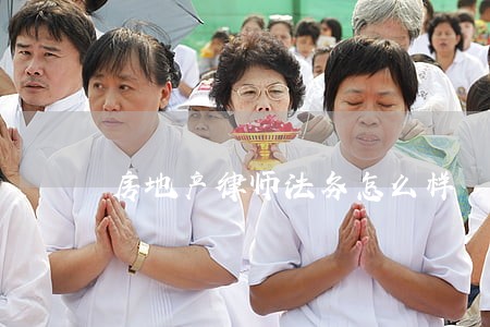房地产律师法务怎么样