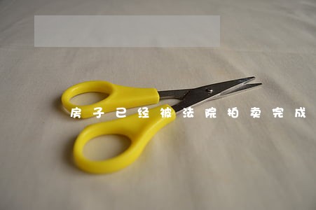 房子已经被法院拍卖完成了 房子已经被法院拍卖完成了