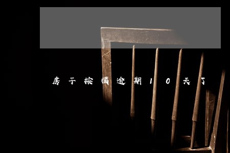 房子按揭逾期10天了 房子按揭逾期10天了