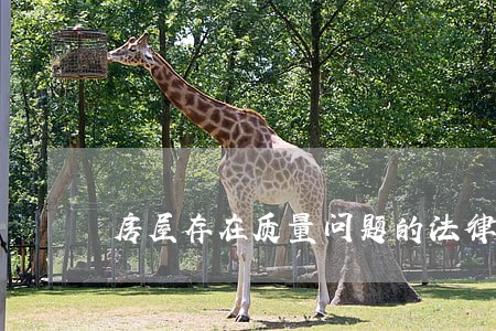 房屋存在质量问题的法律关系
