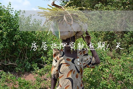 房屋抵押货款逾期1天 房屋抵押货款逾期1天