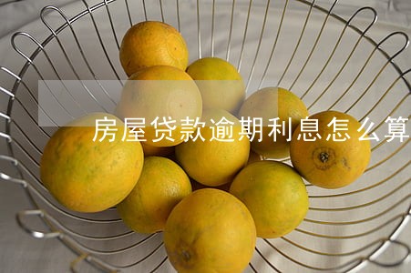 房屋贷款逾期利息怎么算 房屋贷款逾期利息怎么算