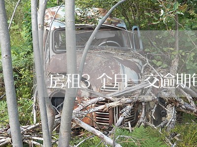 房租3个月一交逾期每天罚款 房租3个月一交逾期每天罚款