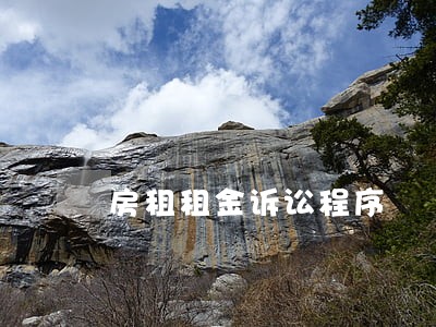 房租租金诉讼程序 房租租金诉讼程序