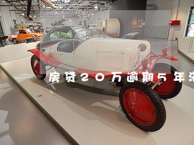 房贷20万逾期5年滞纳金多少 房贷20万逾期5年滞纳金多少