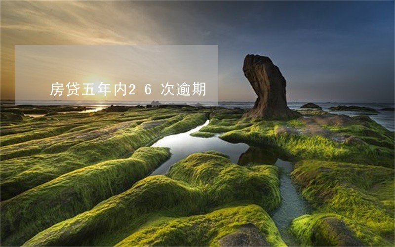 房贷五年内26次逾期 房贷五年内26次逾期