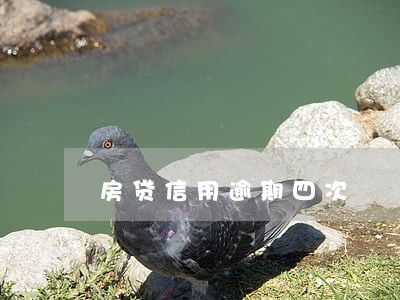 房贷信用逾期四次 房贷信用逾期四次
