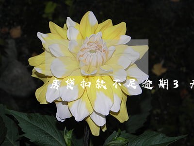 房贷扣款不足逾期3天 房贷扣款不足逾期3天