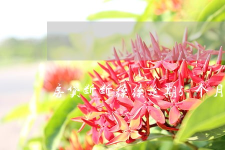房贷断断续续逾期5个月 房贷断断续续逾期5个月