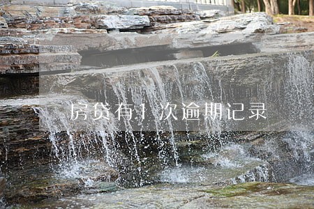 房贷有1次逾期记录 房贷有1次逾期记录