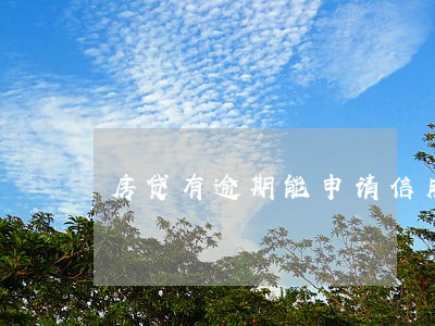 房贷有逾期能申请信用卡吗 房贷有逾期能申请信用卡吗