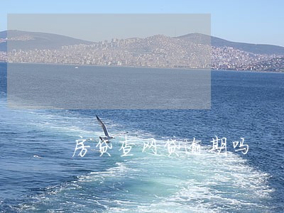 房贷查网贷逾期吗