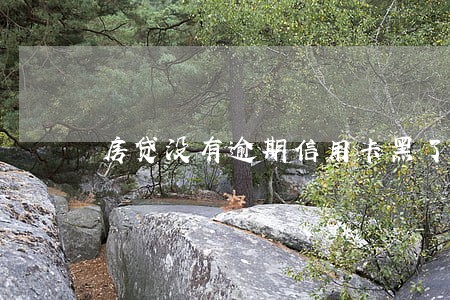 房贷没有逾期信用卡黑了 房贷没有逾期信用卡黑了