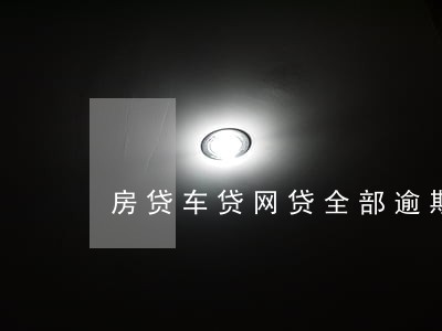 房贷车贷网贷全部逾期 房贷车贷网贷全部逾期