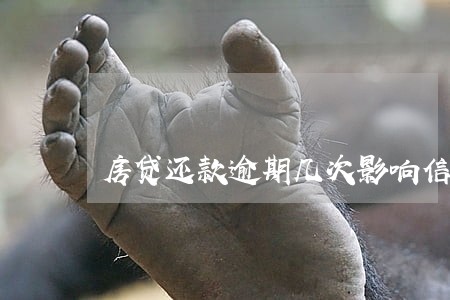 房贷还款逾期几次影响信用