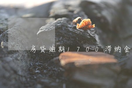 房贷逾期1700滞纳金 房贷逾期1700滞纳金