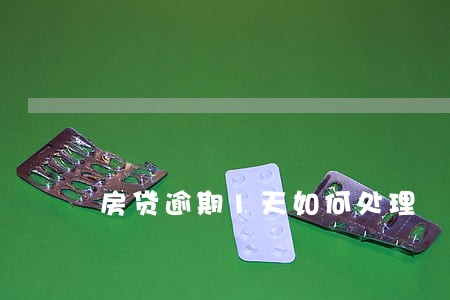 房贷逾期1天如何处理 房贷逾期1天如何处理