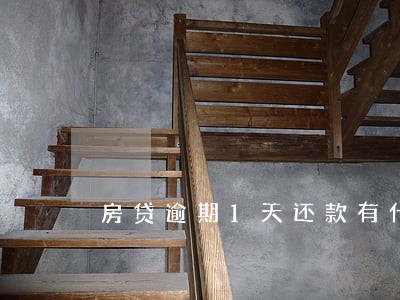 房贷逾期1天还款有什么影响吗 房贷逾期1天还款有什么影响吗