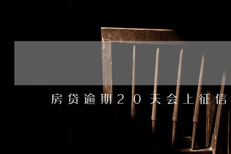 房贷逾期20天会上征信吗 房贷逾期20天会上征信吗