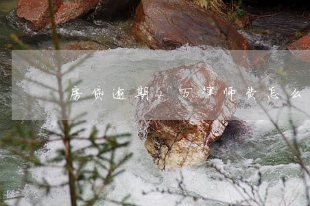 房贷逾期2万律师费怎么算 房贷逾期2万律师费怎么算