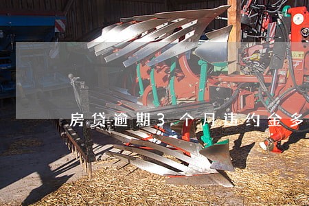 房贷逾期3个月违约金多少 房贷逾期3个月违约金多少