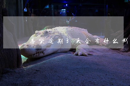 房贷逾期3天会有什么影响 房贷逾期3天会有什么影响