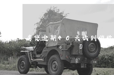 房贷逾期40天收到催收函 房贷逾期40天收到催收函