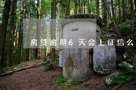 房贷逾期6天会上征信么 房贷逾期6天会上征信么