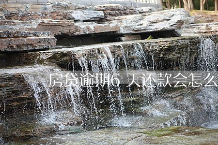 房贷逾期6天还款会怎么样 房贷逾期6天还款会怎么样