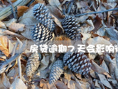 房贷逾期7天会影响征信吗 房贷逾期7天会影响征信吗