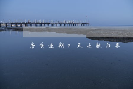 房贷逾期9天还款后果 房贷逾期9天还款后果