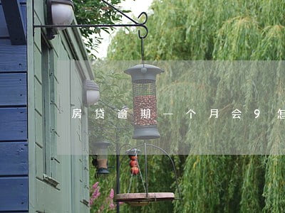 房贷逾期一个月会9怎样 房贷逾期一个月会9怎样